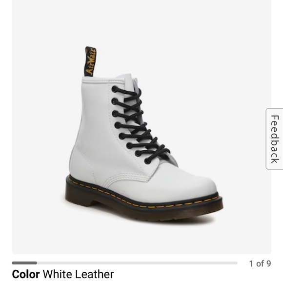 White Dr. Martens 1460 Boot